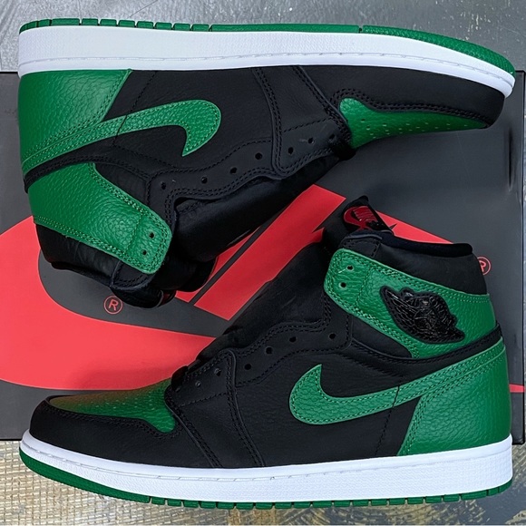 Nike Other - Nike Air Jordan 1 Hi Retro Pine Green 555088-030 Toe Gorge
